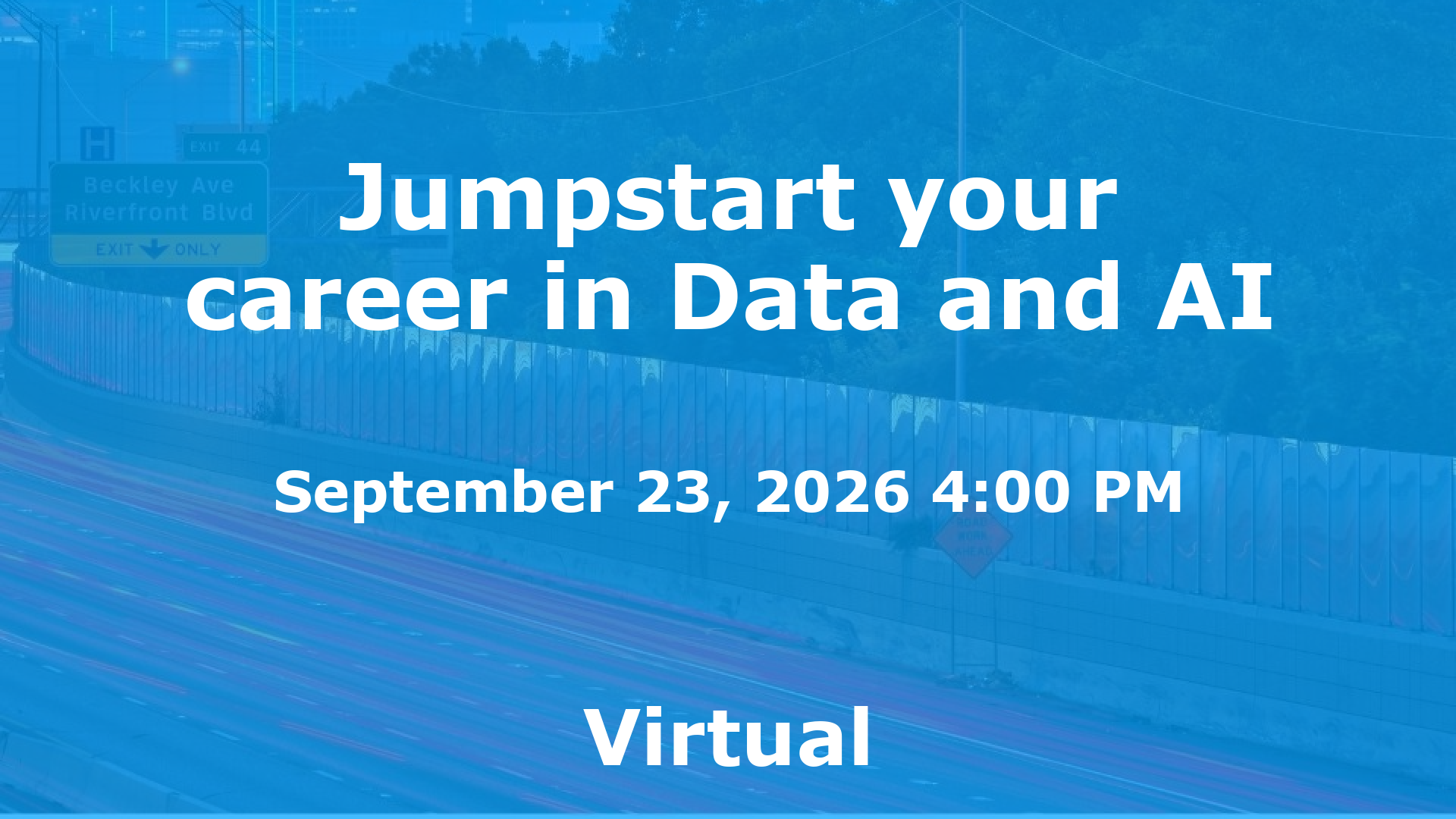 Jumpstart your career in Data and AI event image